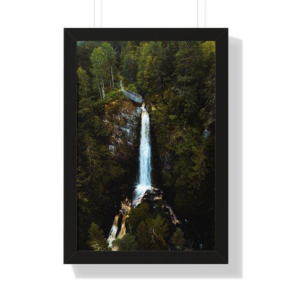 Plodda Falls, Scotland Waterfall Wall Art Design Poster Print Decor for Home - Picture 6 of 9